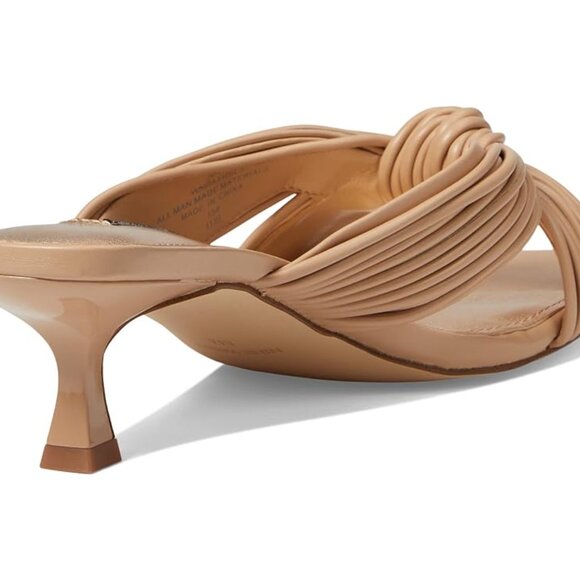 NINE WEST Dafidil3 Womens Faux Leather Slip-On Strappy Sandals - Picture 2 of 4